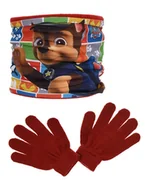 Rękawiczki - Czerwony zestaw zimowy Psi Patrol Chase komin i rękawiczki - miniaturka - grafika 1