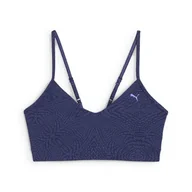 Bielizna sportowa damska - Damski stanik MOVE CLOUDSPUN AOP PUMA Blue Crystal - miniaturka - grafika 1