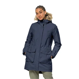 Damska parka Jack Wolfskin WINTERFROST INS PARKA W night blue - S - Kurtki damskie - miniaturka - grafika 1