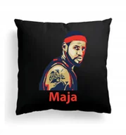 Poduszki dekoracyjne - Foto Poduszka Czarna Lebron James NBA koszykówka - miniaturka - grafika 1