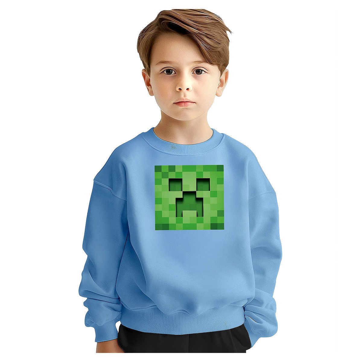 BLUZA DZIECIĘCA MŁODZIEŻOWA MINECRAFT 134-140 WZORY PREZENT JAKOŚĆ