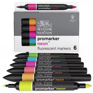 Zestaw profesjonalnych markerów, Winsor&Newton, 6 sztuk - Kredki, ołówki, pastele i pisaki - miniaturka - grafika 1
