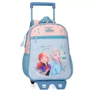 Plecaki szkolne i tornistry - Joumma Disney Frozen Believe in The Journey Plecak przedszkolny z wózkiem, niebieski 23x28x10 cm Poliester 6,44L, Niebieski, Plecak przedszkolny z wózkiem - miniaturka - grafika 1