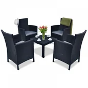 Meble ogrodowe - Zestaw Rosario QUATTRO : Kolor - grafit/szary kod: BK-005387 - miniaturka - grafika 1