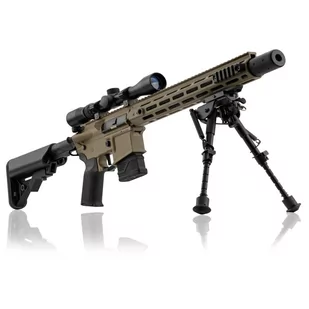 Karabin szturmowy 6mm Lancer Tactical USA LT-32 DMR Tan Bipod + Luneta ZESTAW - Karabiny ASG - miniaturka - grafika 1