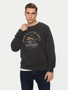 Wrangler Bluza 112357385 Czarny Regular Fit - Bluzy męskie - miniaturka - grafika 1