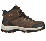 Buty sportowe męskie - Buty zimowe męskie Skechers Relement Pelmo 64869-DKBR Ciepłe Wodoodporne - miniaturka - grafika 1