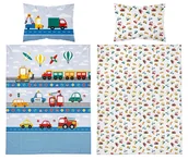 Pościel dla dzieci - Pościel bawełniana dziecięca 90x120 5139a pojazdy - miniaturka - grafika 1