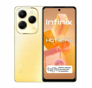 Infinix Hot 40 Pro 8/256GB Złoty - Telefony komórkowe - miniaturka - grafika 2