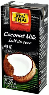 Real Thai Mleko kokosowe (85% wyciągu z kokosa) w kartonie 1L - Real Thai 896-uniw - Zdrowa żywność - miniaturka - grafika 1