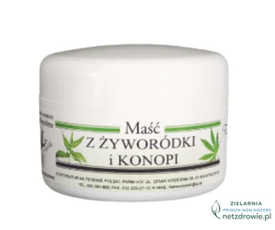 MAŚĆ z żyworódki i konopi 50ml Farm-Vix - Żele i maści lecznicze - miniaturka - grafika 1