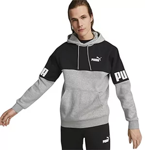 PUMA Męska bluza z kapturem Puma Power Colorblock Fl Sweat - Bluzy męskie - miniaturka - grafika 1