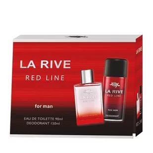 La Rive Zestaw kosmetyków Red Line (woda perfumowana 90 ml + dezodorant 150 ml) - Zestawy perfum męskich - miniaturka - grafika 1