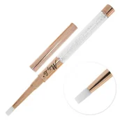 Akcesoria do paznokci - Pędzelek pędzel silikonowy do akrylożelu i pyłków - miniaturka - grafika 1