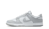 Buty sportowe męskie - Nike Dunk Low White Light Smoke Grey - miniaturka - grafika 1