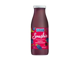 Salvest Smushie - Koktajl owocowy z jagodami, malinami i czarną porzeczką BIO, 240 ml - Desery dla dzieci - miniaturka - grafika 1