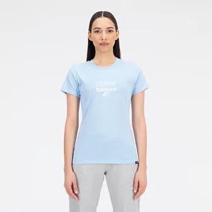 Koszulka damska New Balance WT33507BLZ  niebieska - Koszulki i topy damskie - miniaturka - grafika 1