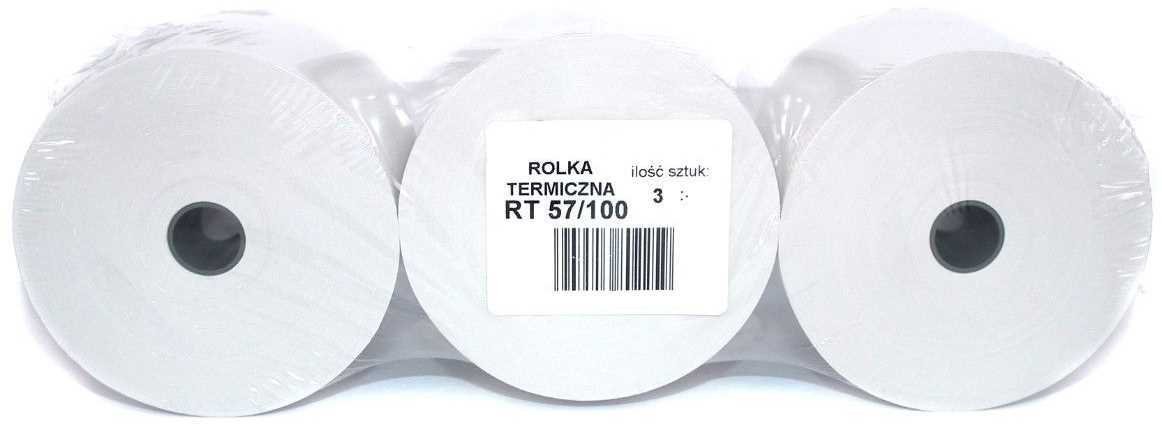 PAPIRUS Rolka Termiczna 57mm x 100m 35710N - 3 szt.