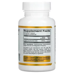 California Gold Nutrition Gold C Vitamin C 1000 mg 60 kaps. - Suplementy naturalne - miniaturka - grafika 2
