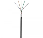 Switche - Techly kabel F/ UTP kat.5e 1m drut zewnętrzny - miniaturka - grafika 1