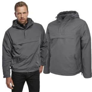 Kurtka BRANDIT Windbreaker Kangurka Anthracite - Odzież taktyczna i umundurowanie - miniaturka - grafika 1