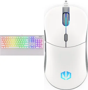 Endorfy Omnis Pudding Onyx White Kailh Brown EY5A035 + Mysz GEM Plus Onyx White M-9120970 - Zestawy myszka + klawiatura - miniaturka - grafika 1