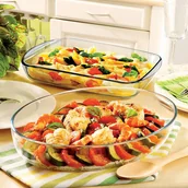 Brytfanny - Ocuisine Owalna Żaroodporna Brytfanna Naczynie Żaroodporne 35x24 cm Ocuisine - miniaturka - grafika 1