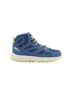 Buty dla chłopców - Jack Wolfskin Woodland 2 Texapore Mid K dziecięce buty trekkingowe, uniseks, Evening Sky, 38 EU - miniaturka - grafika 1