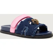 Klapki i japonki damskie - Kurt Geiger Jeansowe klapki EAGLE z dodatkiem skóry - miniaturka - grafika 1