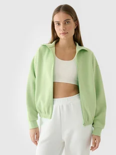 4F Bluza crop top rozpinana bez kaptura damska - zielona XL - Bluzy damskie 4F Bluza crop top rozpinana bez kaptura damska - zielona XL - Bluzy damskie - miniaturka - grafika 1