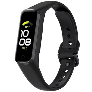 Sportowy pasek gumowy soft Alogy strap do Samsung Galaxy Fit 2 SM-R220 Czarny - Akcesoria do smartwatchy - miniaturka - grafika 1
