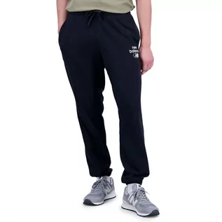 Spodnie sportowe męskie - Spodnie New Balance MP31515BK - czarne - grafika 1