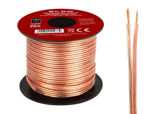 73-364# Przew.głośn.2x1,00mm przezroczysty 25m - Kable - miniaturka - grafika 1