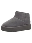 Kozaki damskie - Marco Tozzi Damskie botki Zip+Slip 2-26833-43 modne kozaki, DK.Grey, 38 EU, Dk Grey, 38 EU - miniaturka - grafika 1