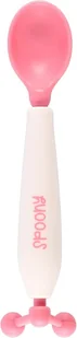 Łyżeczka Obrotowa 180° Różowa Czujnik Ciepła do Jedzenia dla Małych Dzieci - Sztućce dla dzieci - miniaturka - grafika 1