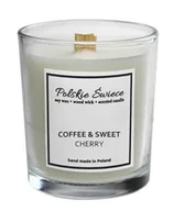 Świece - COFFEE & SWEET CHERRY - Świeca sojowa z drewnianym knotem - miniaturka - grafika 1