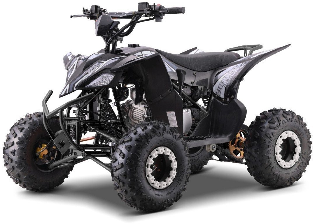 Quad spalinowy 125cc DESERT STORM LIFT czarny mocny, terenowy, z automatyczną skrzynią i zawieszeniem regulowanym EDUKAMP