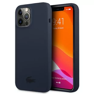 Lacoste Etui do iPhone 13 Pro / 13 6,1" granatowy/navy hardcase Silicone - Etui i futerały do telefonów - miniaturka - grafika 1