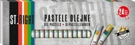 Przybory szkolne - MAJEWSKI Pastele olejne 24 kolory ST.RIGHT 5903235633461 - miniaturka - grafika 1