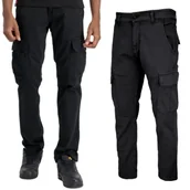 Odzież taktyczna i umundurowanie - Spodnie Alpha Industries Agent 158205 03 - Czarne 32 - miniaturka - grafika 1