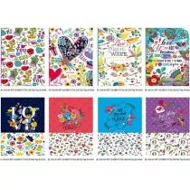 Notatnik ozdobny 105x165/120K krat/lini/gładk FREH - Szkolne artykuły papiernicze - miniaturka - grafika 1