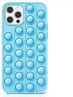 Etui i futerały do telefonów - Mocco Bubble Antistress Case for Apple iPhone 12 Pro Max Blue - miniaturka - grafika 1