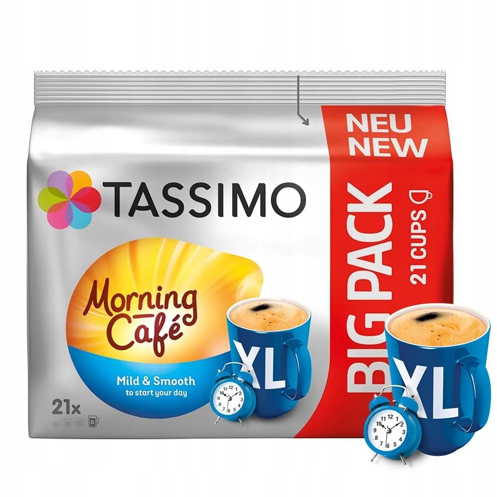 Kapsułki Do Ekspressu Tassimo Jacobs Morning Café MILD XL 4x21 84 Sztuk