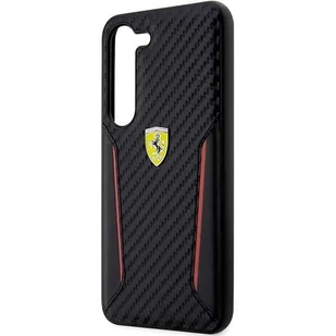 Ferrari FEHCS23MNPYK S23+ S916 czarny/black hardcase Carbon Contrast Edges - Etui i futerały do telefonów - miniaturka - grafika 6