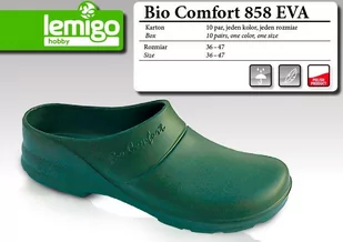 Klapki ogrodowe Lemigo Bio Comfort zielone - Klapki i japonki męskie - miniaturka - grafika 1