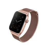 Akcesoria do smartwatchy - Apple UNIQ UNIQ pasek Dante Watch Series 4 40MM Stainless Steel różwo-złoty/rose gold 57791-uniw - miniaturka - grafika 1