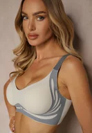 Biustonosze - Jasnoszary Biustonosz z Zapięciem na Haftki Oledis - miniaturka - grafika 1