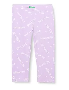 United Colors of Benetton Dziewczynki i dziewczynki 3yzxcf035 legginsy, fioletowe A Fantasia 82p, 140 cm, Fioletowy A Fantasia 82p, 146 - Legginsy - miniaturka - grafika 1