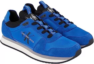 Skarpetki damskie - Calvin Klein Męskie skarpety do biegania retro sznurowane Ny-LTH Sneaker, Lapis Niebieskie/Czarne, 6,5 UK, Lapis niebieski czarny, 40.5 EU - grafika 1