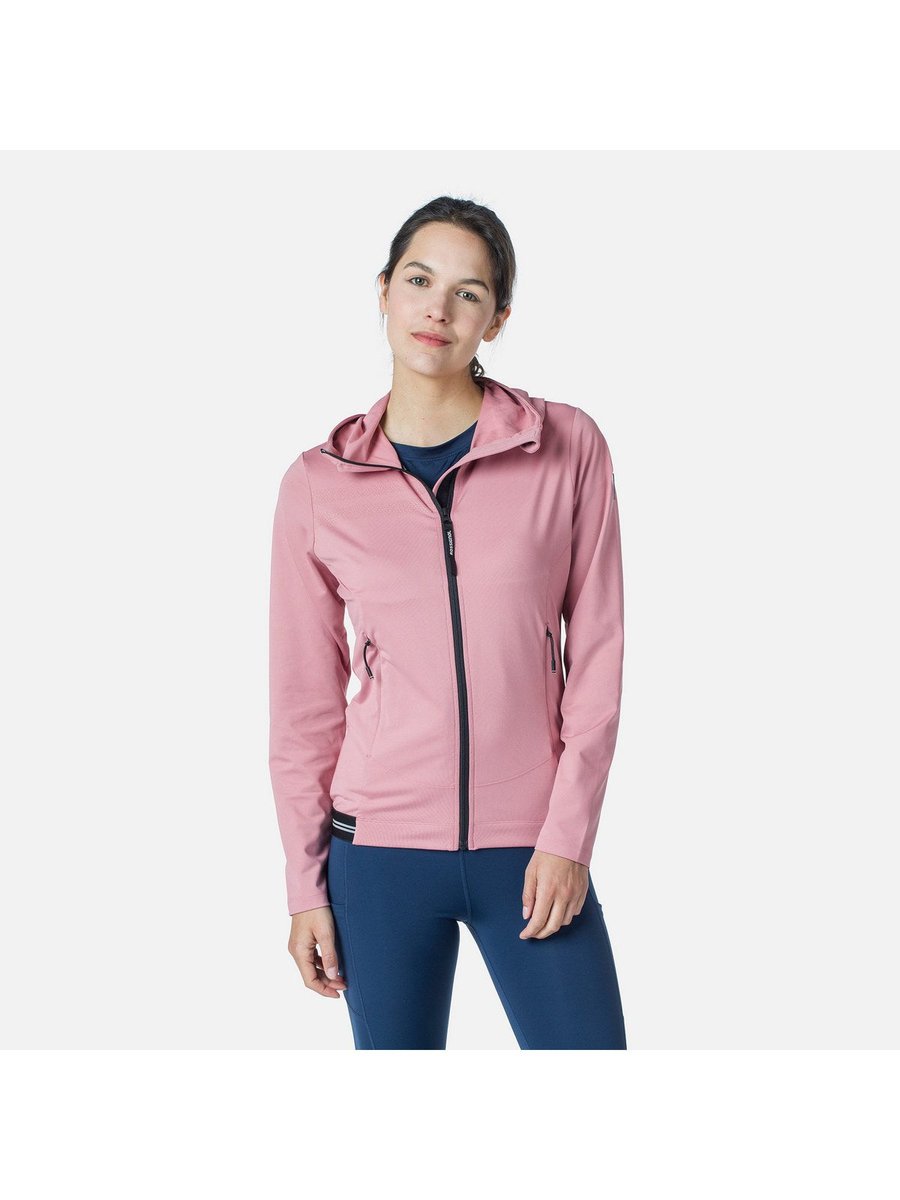 Bluza ROSSIGNOL W Hoodie Fleece - rozowy L